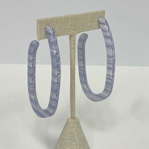 Machete Margot X Acetate Hoops Capri Stripe Light Purple & White